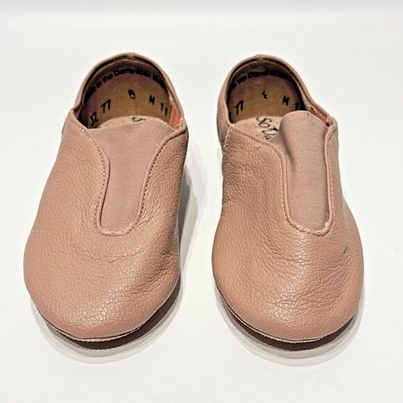 So Danca JZ77 Jazz Dance Shoes Beige Leather Little Girl (Toddler) Size 8M - Picture 3 of 12